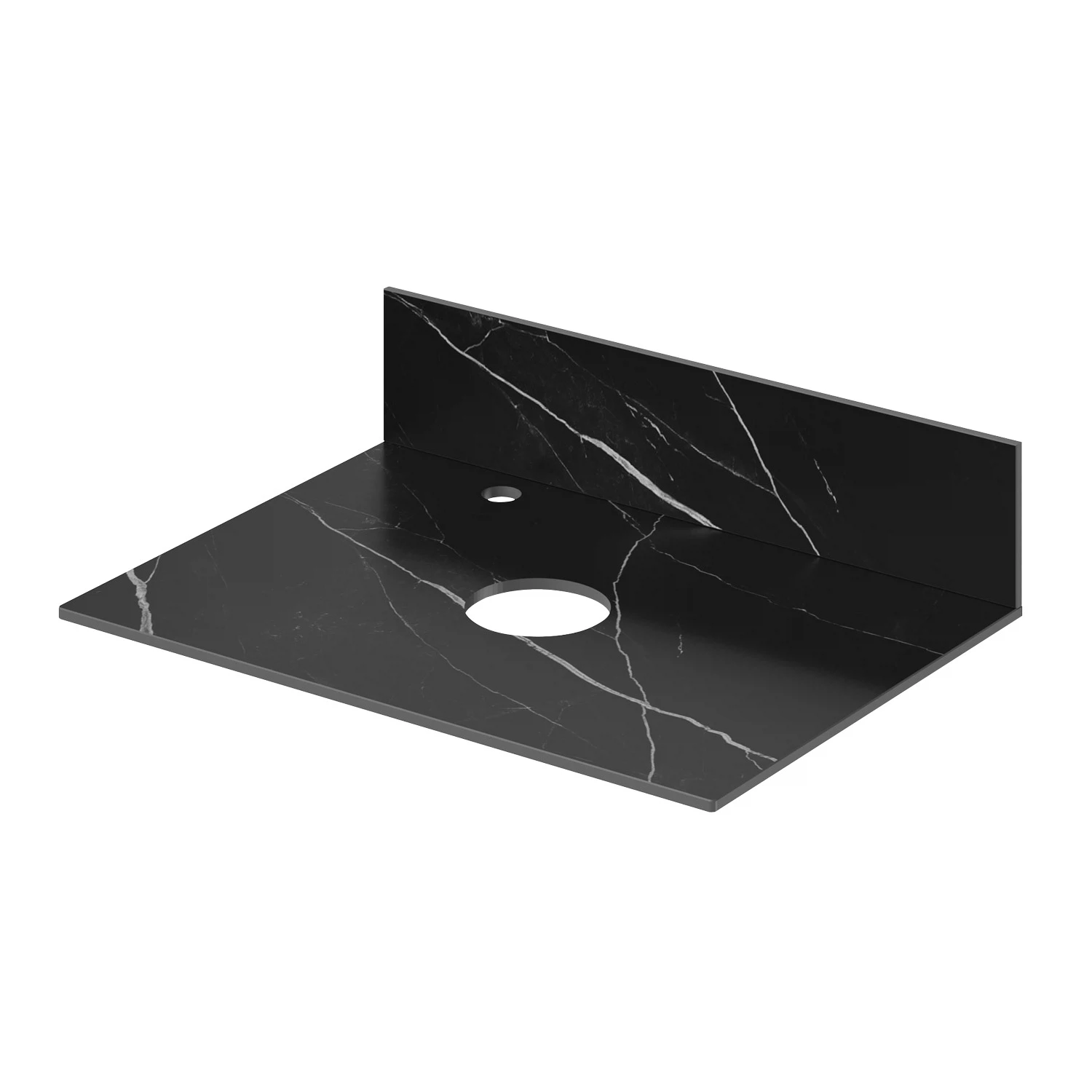 Столешница под раковину Итана Mari 4657810330481 65 см (черный мрамор)