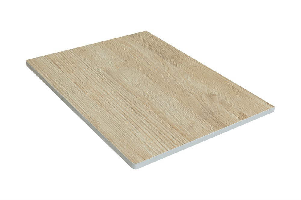 Столешница под раковину Velvex Klaufs 90 см (белый/дерево) без отверстий