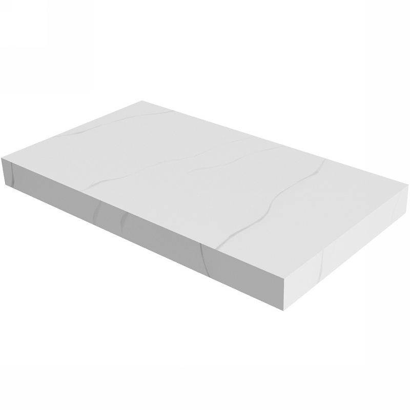 Столешница под раковину ArmadiArt Flat 869-080-CLCT 81 см (белый мрамор)