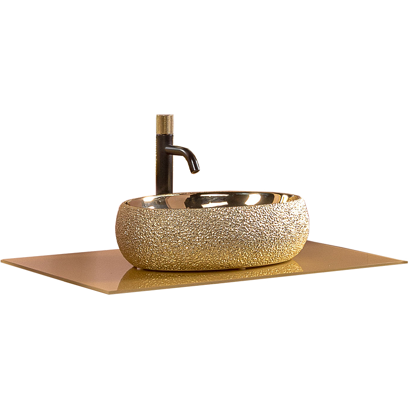 Столешница под раковину ArmadiArt NeoArt 853-080-G 80 см (золото)