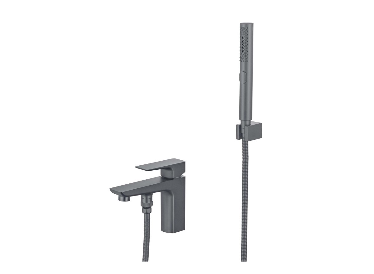 Смеситель на борт ванны Aquatek Вега AQ1044BGM (оружейная сталь)