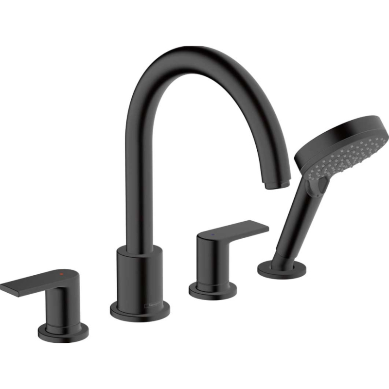 Смеситель на борт ванны Hansgrohe Vernis Shape 71459670 (черный)