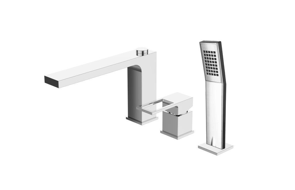 Смеситель на борт ванны BelBagno ROMANO ROM-BVD-CRM (хром)