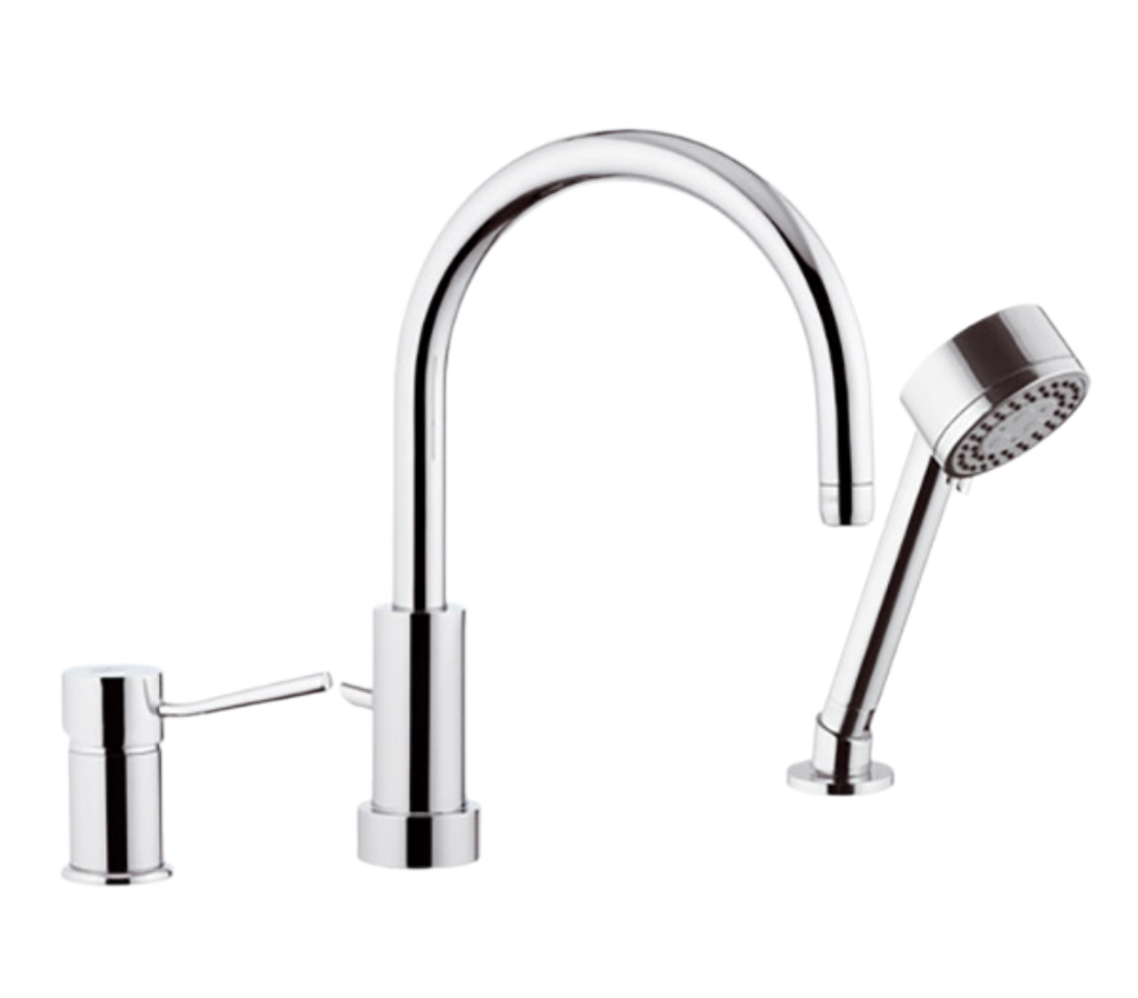 Смеситель на борт ванны Remer Minimal N48319MO (хром)