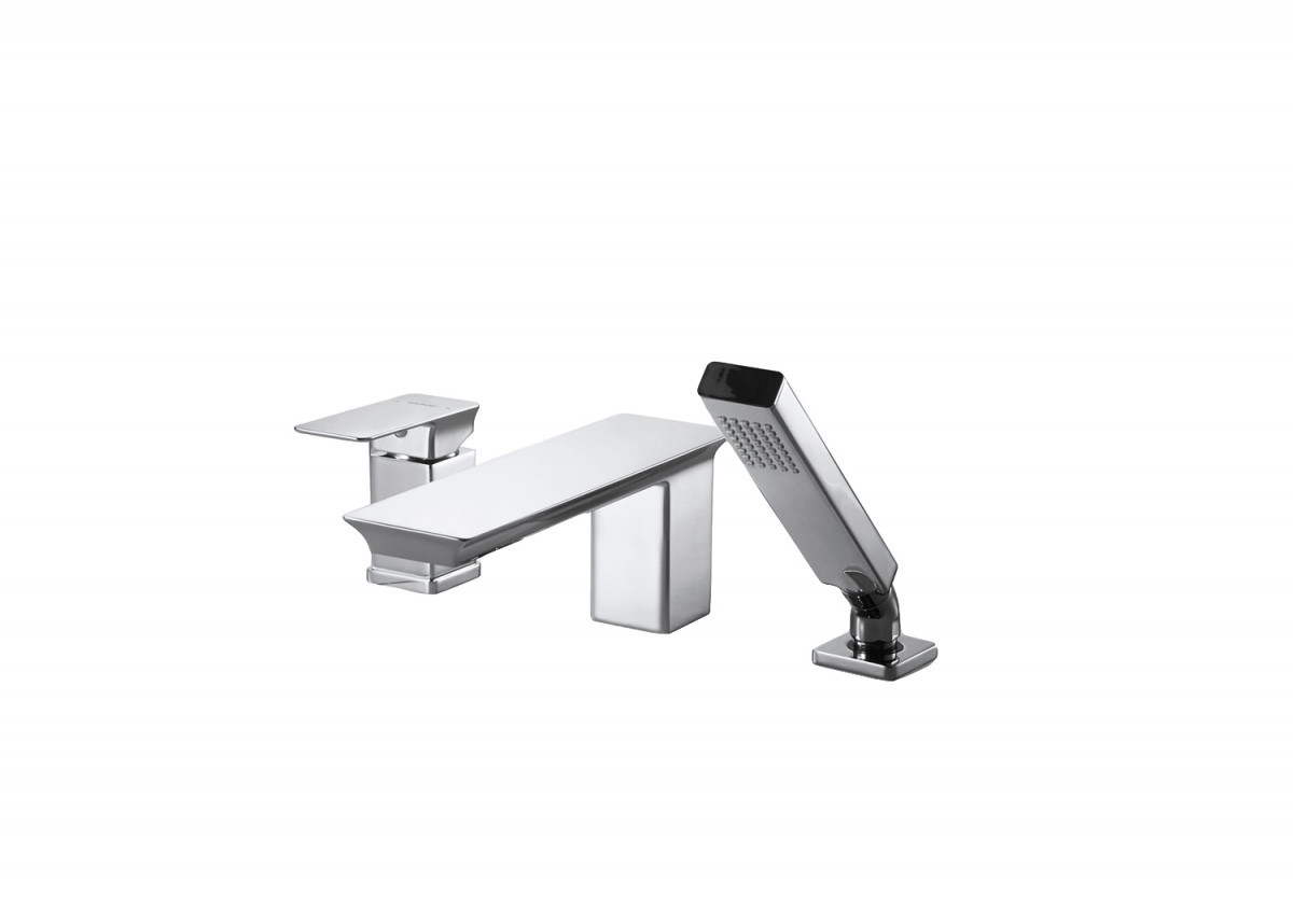 Смеситель на борт ванны Bravat Phillis F556101C-2-ENG (хром)