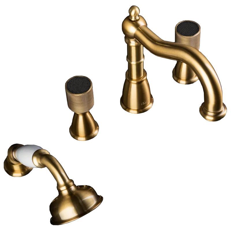 Смеситель на борт ванны Boheme Royal Cristal 391-Royal/CRST black (бронза)
