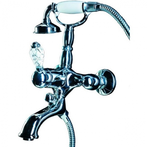 Смеситель для ванны и душа Boheme Crystal 263-CRST (хром)