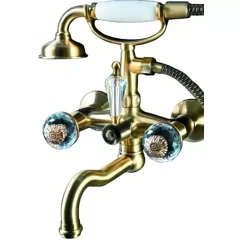 Смеситель для ванны и душа Boheme Flora 313-FL (бронза)