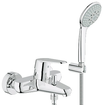 Смеситель для ванны с душевым гарнитуром Euphoria Grohe Eurodisc Cosmopolitan 33395002
