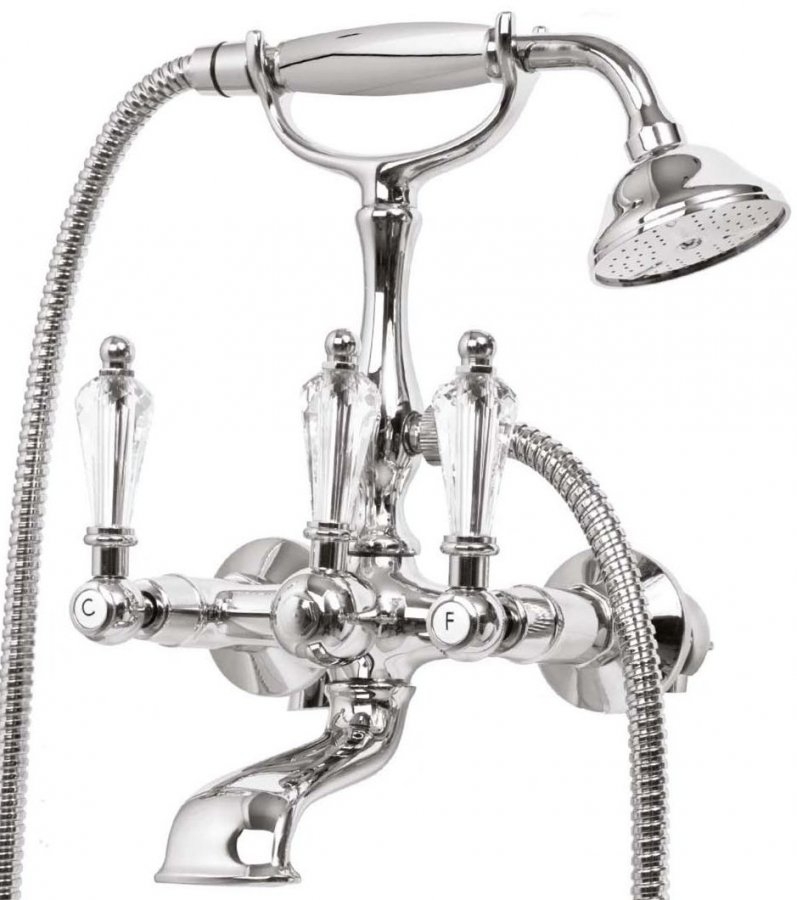 Смеситель для ванны с душем Cezares DIAMOND-VD-01-Sw (хром)