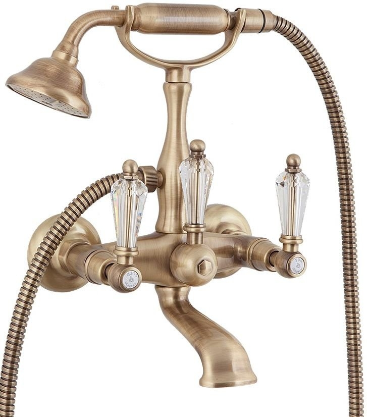 Смеситель для ванны с душем Cezares DIAMOND-VD-02-Sw (бронза)