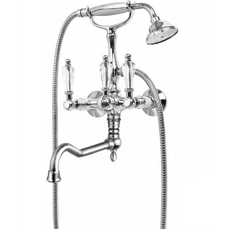 Смеситель для ванны с душем Cezares DIAMOND-VDF-01-Sw (хром)