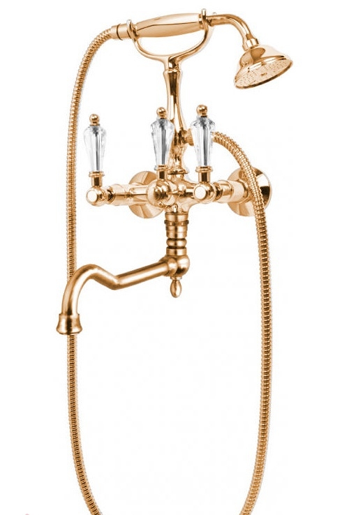 Смеситель для ванны с душем Cezares DIAMOND-VDF-02-Sw (бронза)