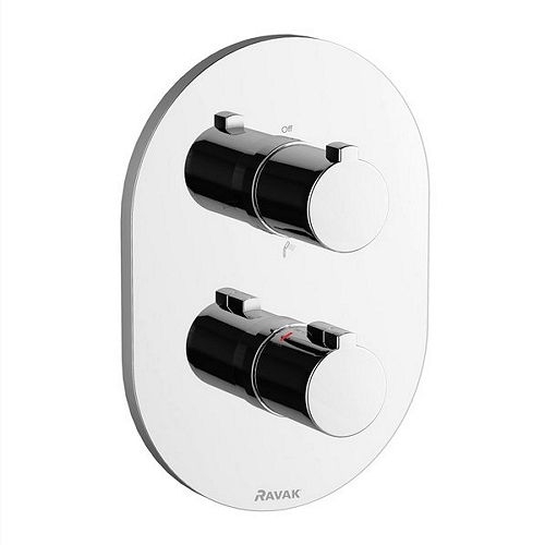Смеситель термостатический скрытого монтажа Ravak CR 067.00 трехрежимный