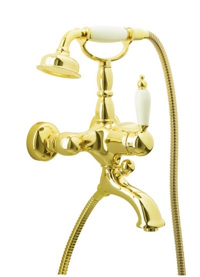 Смеситель для ванны с душем Boheme Tradizionale Oro 283 (золото)