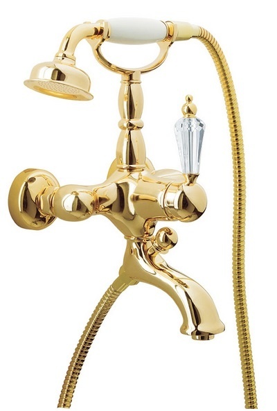 Смеситель для ванны с душем Boheme Imperiale Ripresa 323 (золотой)