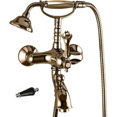 Смеситель для ванны с душем Cezares MARGOT-VDM-02-N (бронза/чёрный)
