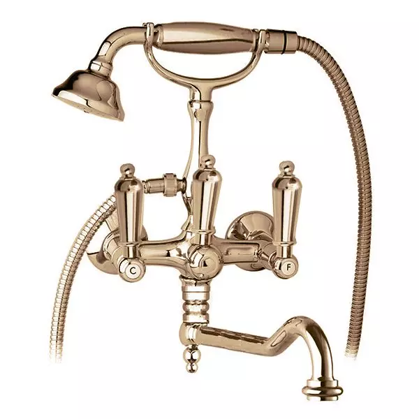 Смеситель для ванны с душем Cezares FIRST-VDF-02-M (бронза)