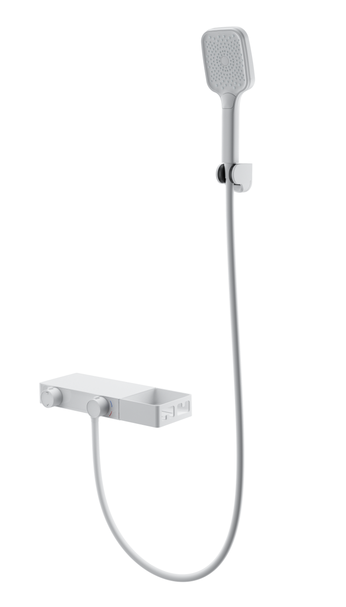 Смеситель для ванны с душем Wonzon & Woghand Shelf WW-B2551-MW (белый матовый)