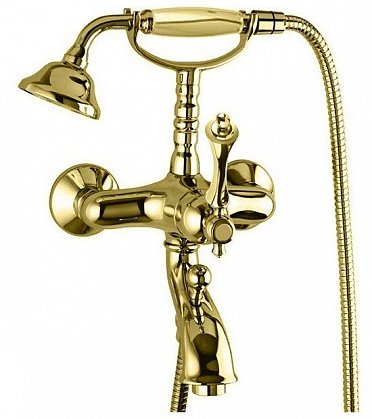 Смеситель для ванны с душем Cezares MARGOT-VDM-03/24-M (золото 24 карат)