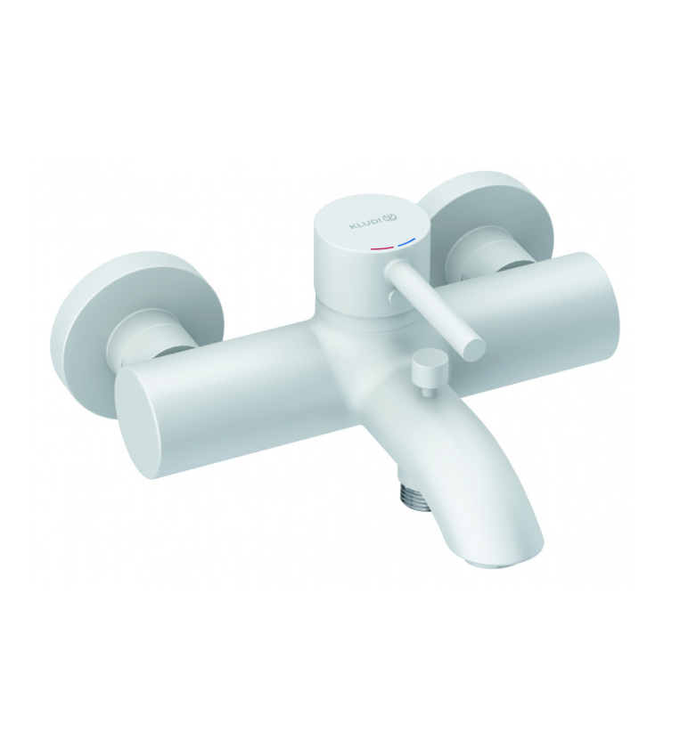 Смеситель для ванны Kludi Bozz 386915376 (белый матовый)