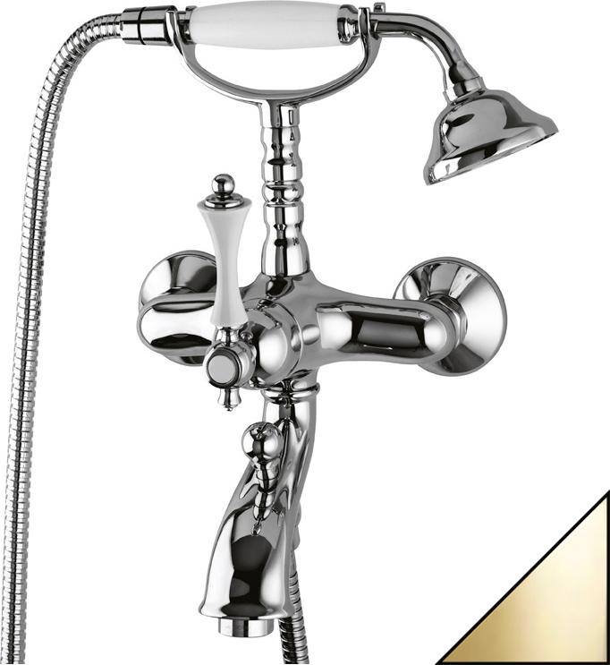 Смеситель для ванны с душем Cezares MARGOT-VDM-03/24-Bi (золото 24 карат)