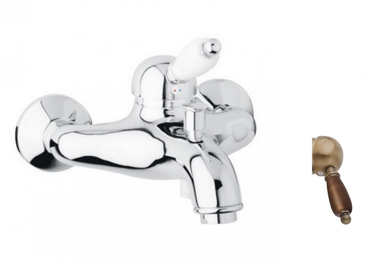 Смеситель для ванны Cezares ELITE-VM-02-Nc (бронза/орех)