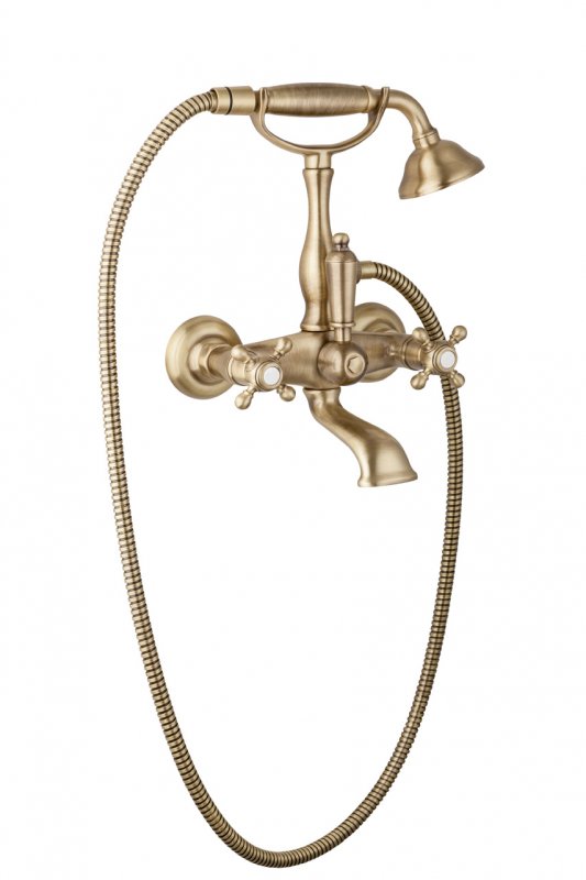 Смеситель для ванны с душем Cezares GOLF-VD-02-M (бронза)