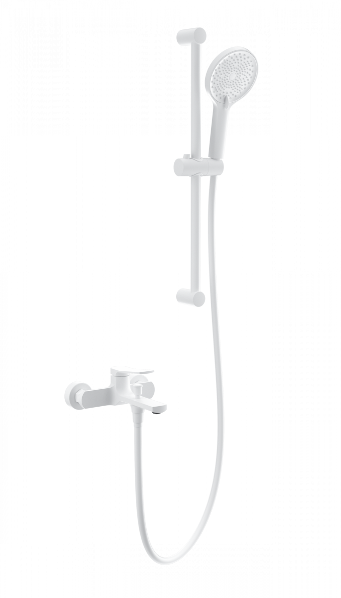 Смеситель для ванны с душем Wonzon & Woghand WW-C2036-MW (белый матовый)