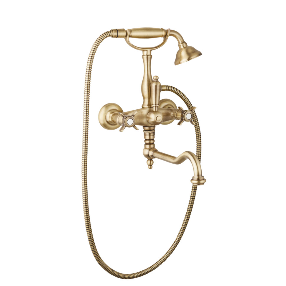 Смеситель для ванны с душем Cezares LORD-VDF-02-M (бронза)