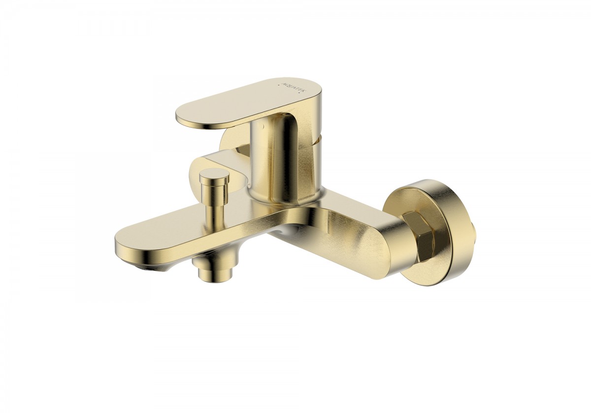 Смеситель для ванны Aquatek Альфа AQ1940BG (шлифованное золото)