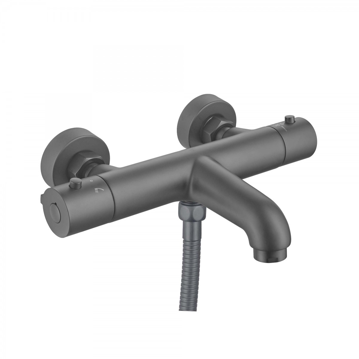 Смеситель для ванны Aquatek AQ1043BGM (оружейная сталь) с термостатом