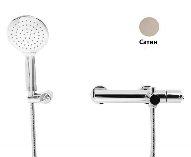 Смеситель для ванны с душем Cezares LEAF-VD-L-ST (сатин)