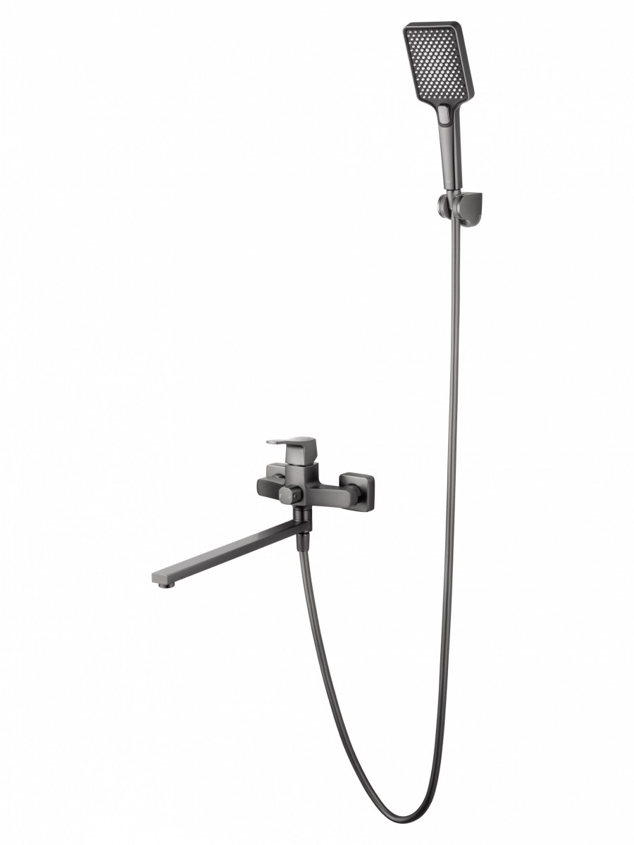 Смеситель для ванны Wonzon & Woghand FLEX WW-639906-BGM (тёмный графит)