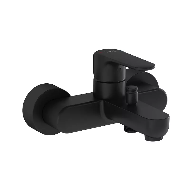 Смеситель для ванны с душем Vitra Root Round A4272536EXP (чёрный матовый)