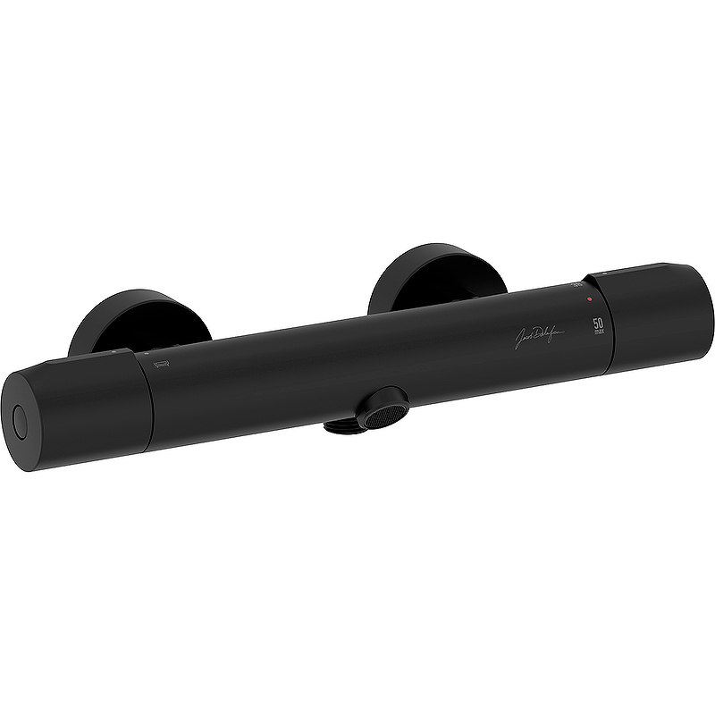 Смеситель для ванны Jacob Delafon Metro E24395-BL (чёрный матовый) с термостатом