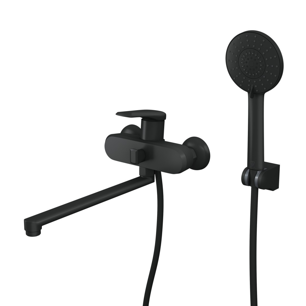 Смеситель для ванны с душем Rush Nevis NE1735-51Black (чёрный матовый)