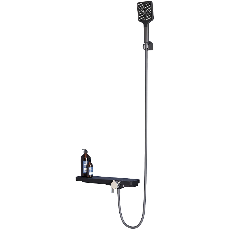 Смеситель для ванны с душем RGW SP-40Gr 69140540-11 (черный матовый)