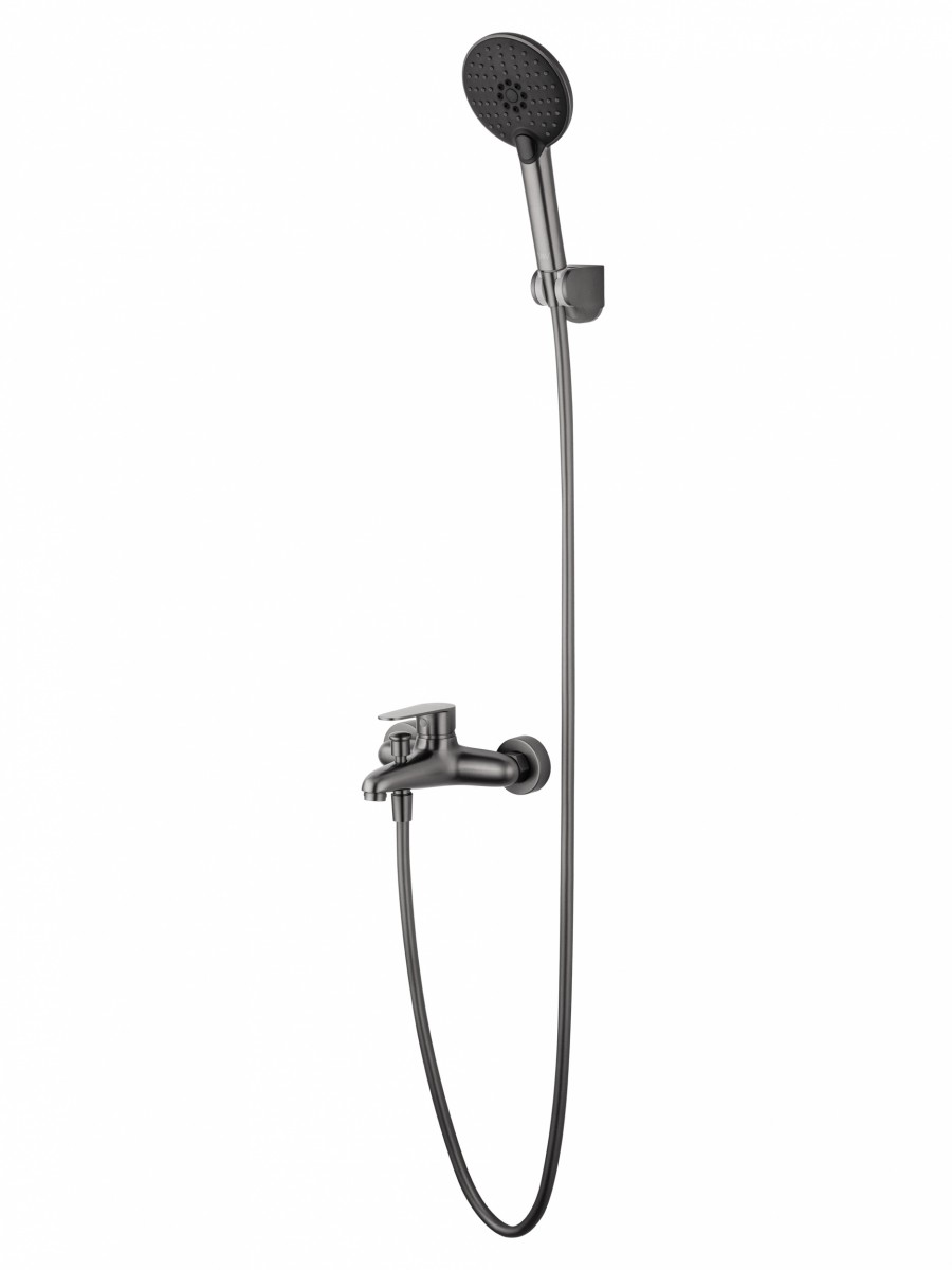 Смеситель для ванны с душем Wonzon & Woghand ALFA WW-AE3204-BGG (тёмный графит)
