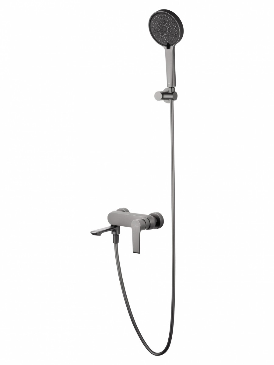 Смеситель для ванны с душем Wonzon & Woghand BRILLIANT WW-88037079-BGM (тёмный графит)