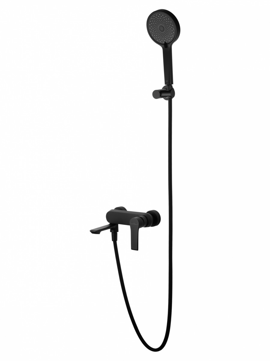 Смеситель для ванны с душем Wonzon & Woghand BRILLIANT WW-88037079-MB (чёрный матовый)