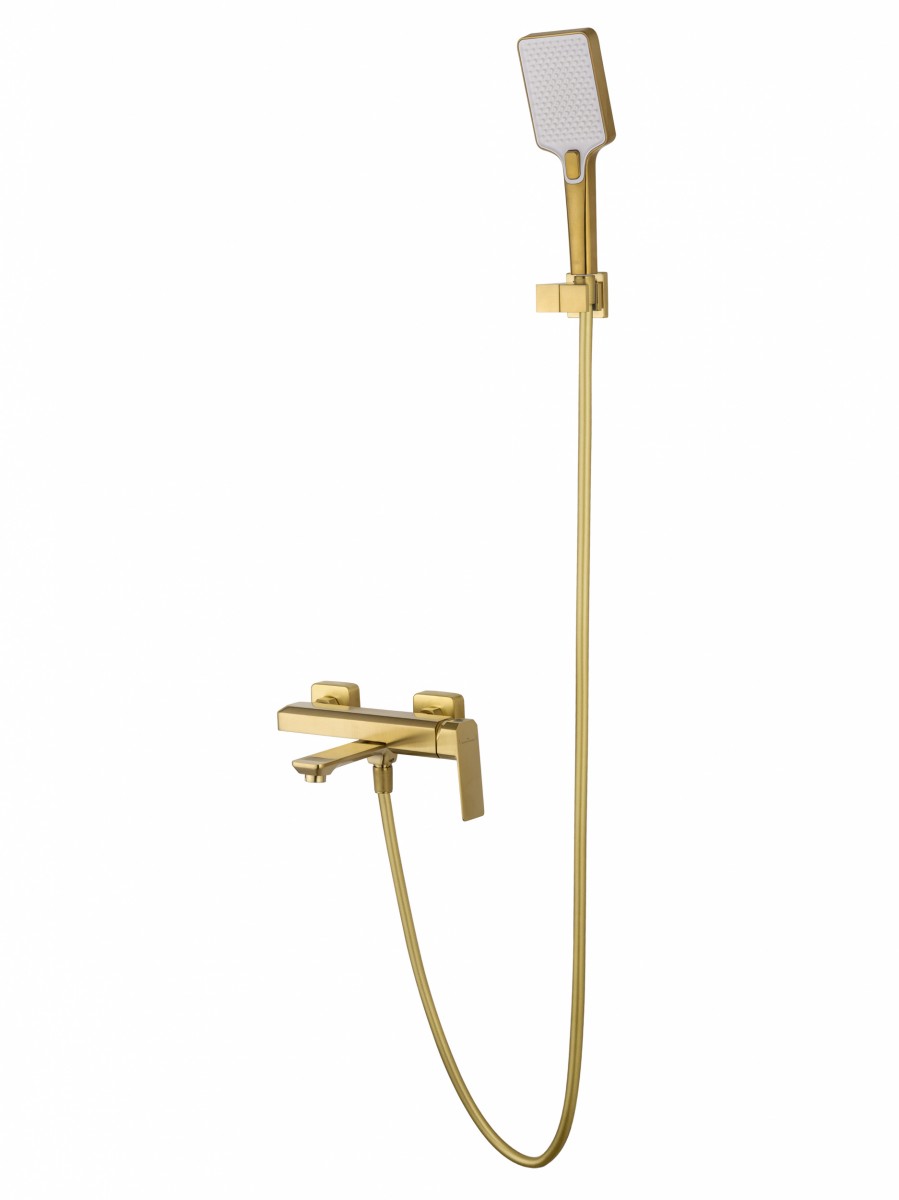 Смеситель для ванны с душем Wonzon & Woghand DIAMOND WW-88639011-BG (брашированное золото)