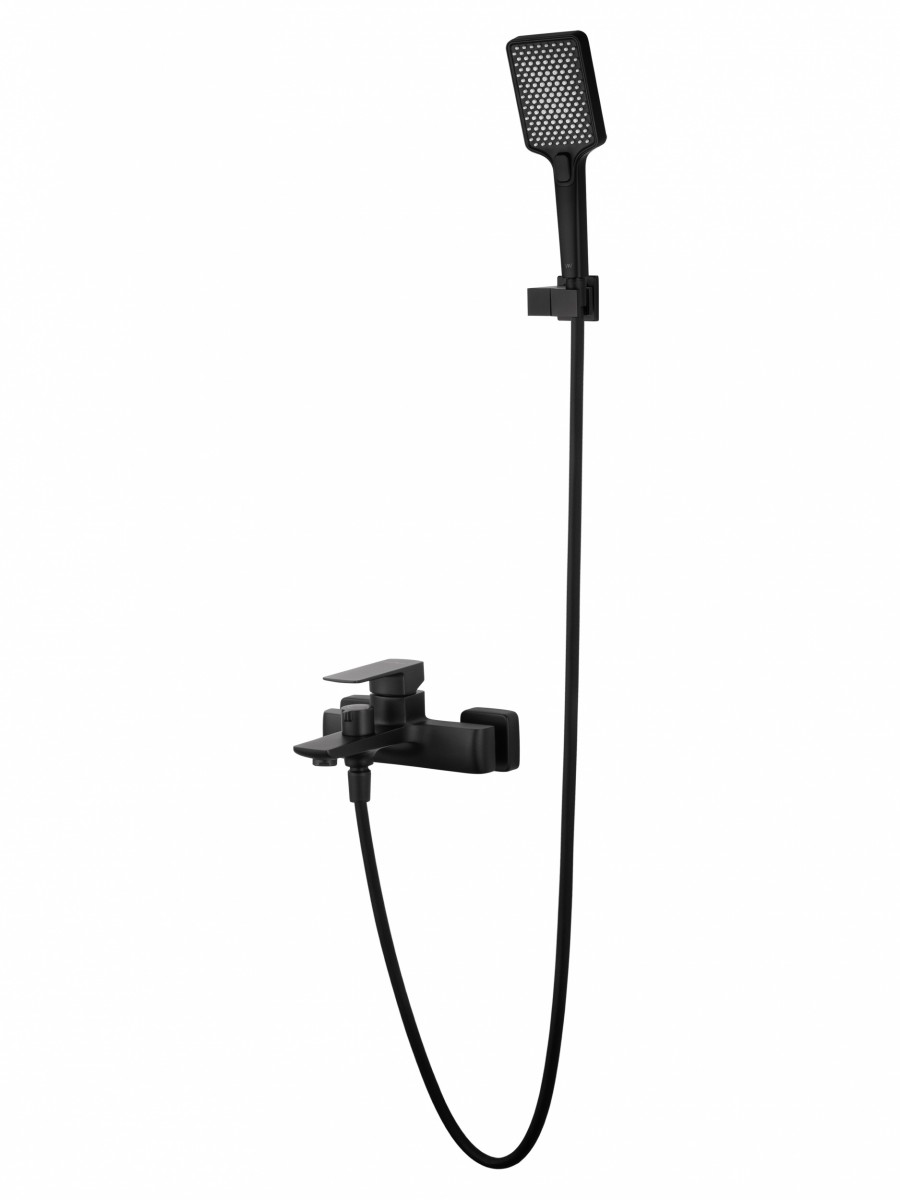 Смеситель для ванны с душем Wonzon & Woghand EDGE WW-88639003A-MB (чёрный матовый)