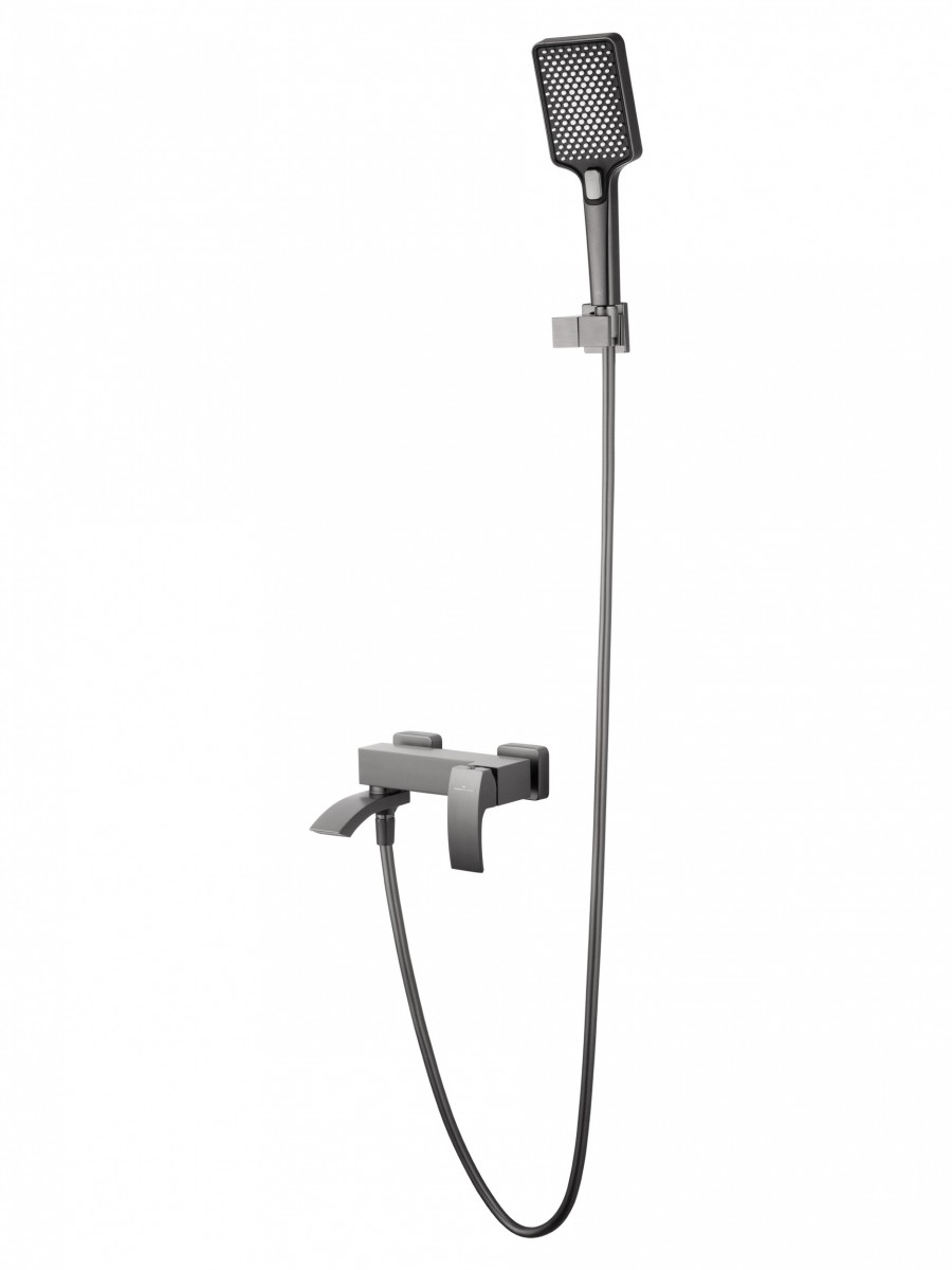 Смеситель для ванны с душем Wonzon & Woghand FIT WW-88639009-BGM (тёмный графит)