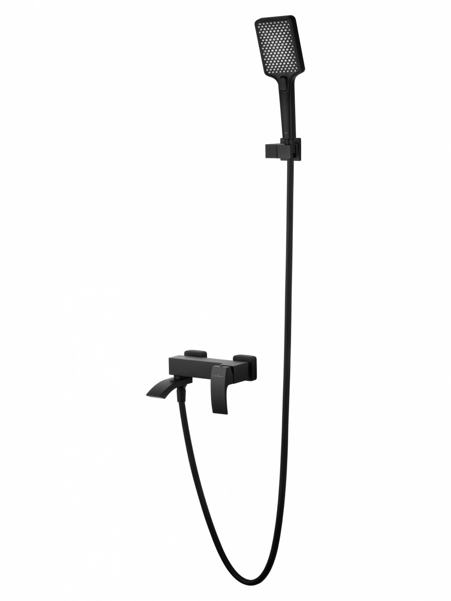 Смеситель для ванны с душем Wonzon & Woghand FIT WW-88639009-MB (чёрный матовый)