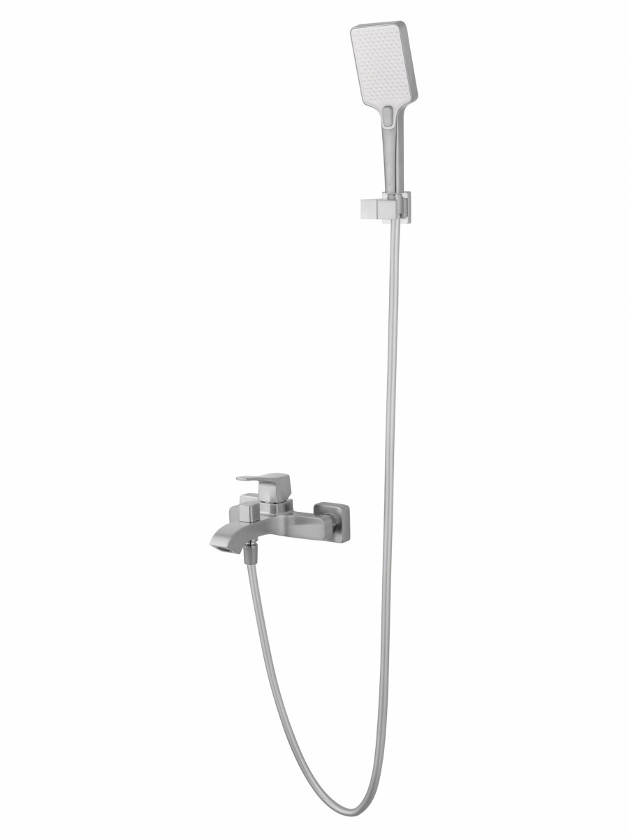Смеситель для ванны с душем Wonzon & Woghand FLEX WW-88037072-BN (брашированный никель)