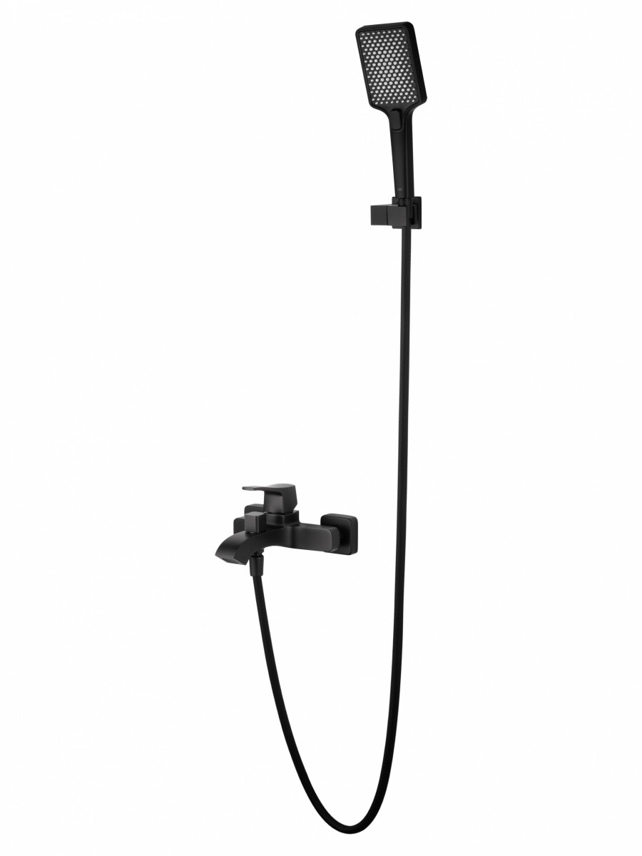 Смеситель для ванны с душем Wonzon & Woghand FLEX WW-88037072-MB (чёрный матовый)