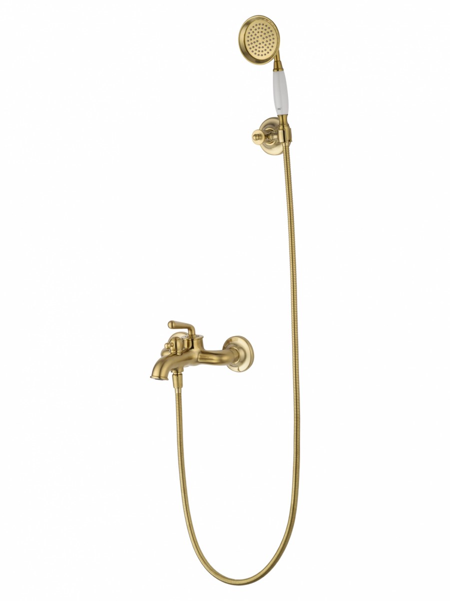 Смеситель для ванны с душем Wonzon & Woghand STEAM WW-88639008-BG (брашированное золото)