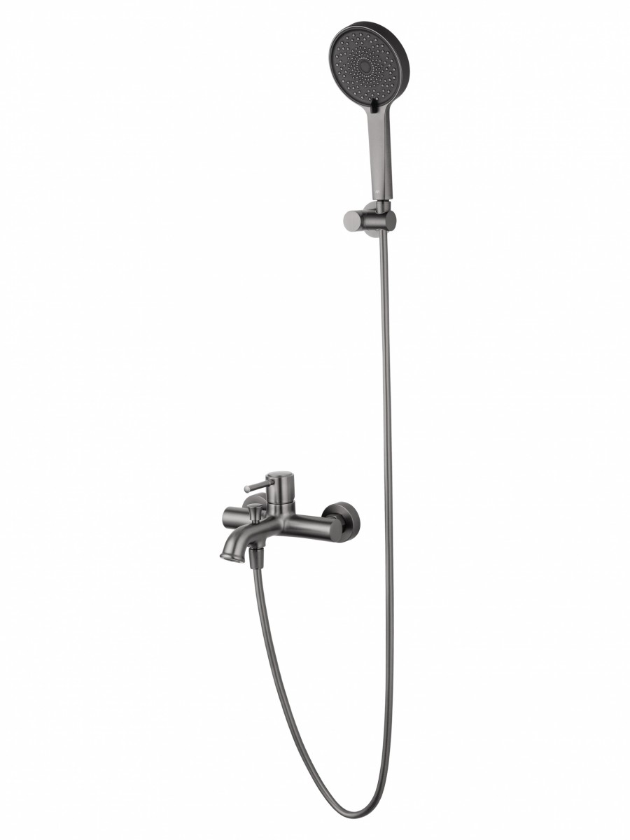 Смеситель для ванны с душем Wonzon & Woghand TOR WW-88037073-BGM (тёмный графит)