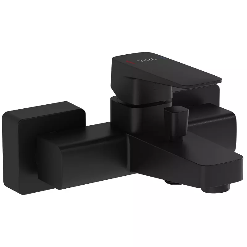 Смеситель для ванны с душем Vitra Root Square A4273736EXP (чёрный матовый)